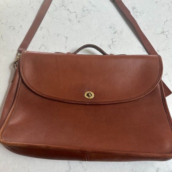 Vintage Coach Lexington Briefcase 5265 British Tan - Picture 1 of 9